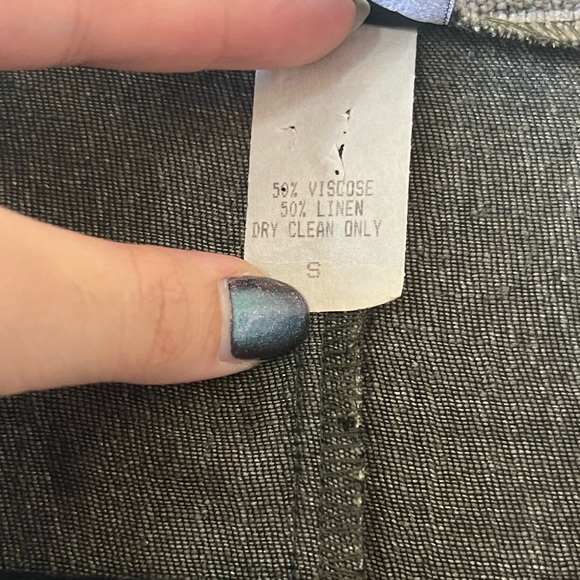 Vintage Oyako Linen Blend Dress and Vest Set - Picture 5 of 12